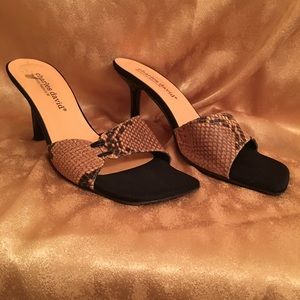 Charles David Snakeskin Heels